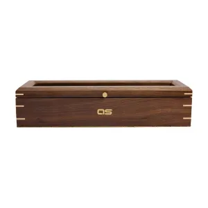 WOLF Analog/Shift Flatiron II 5 Piece Watch Box - Walnut