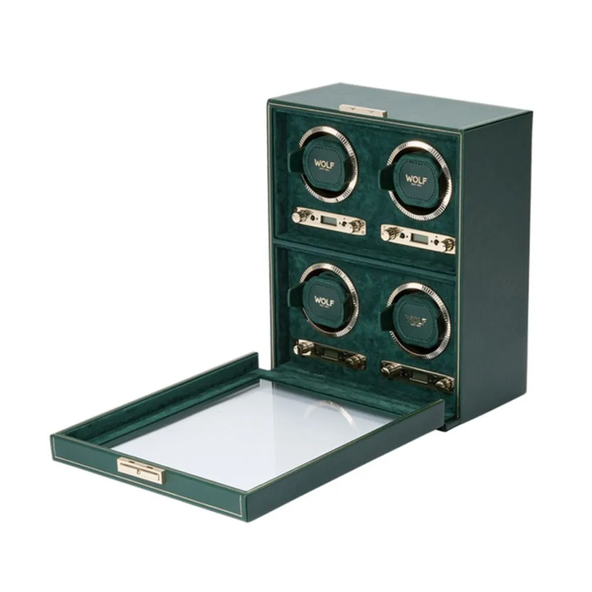 Wolf British Racing 4 Piece Watch Winder