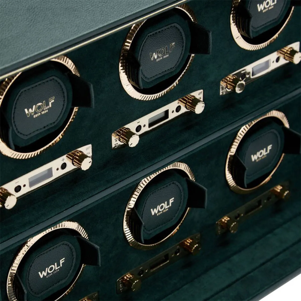Wolf British Racing 6 Piece Watch Winder