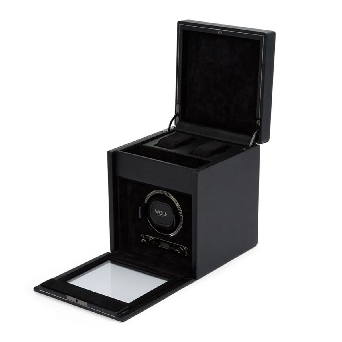 Wolf British Racing Single Watch Winder with Storage
