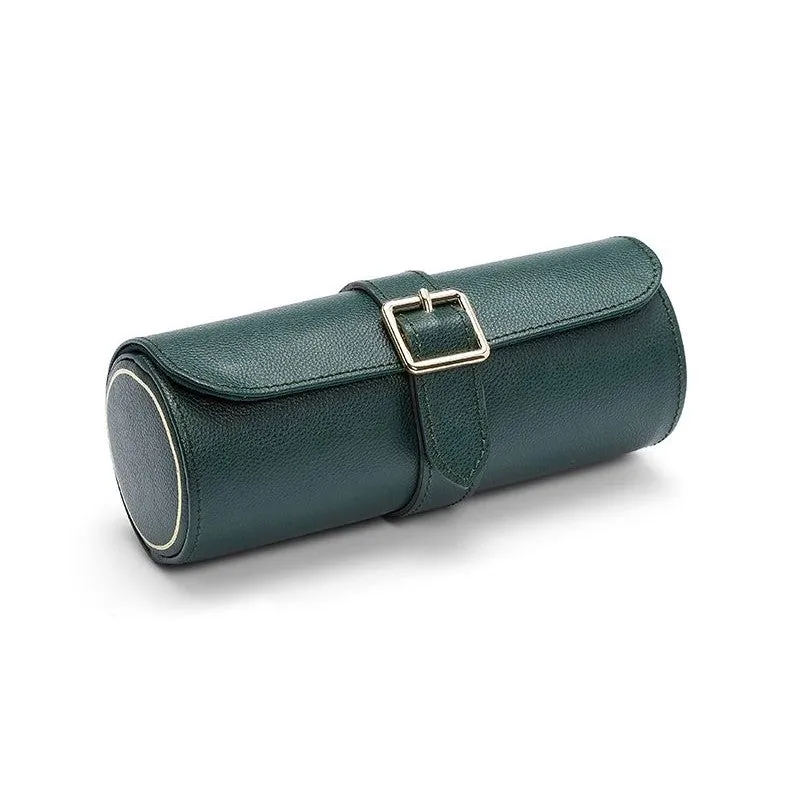 WOLF British Racing Triple Watch Roll in Green