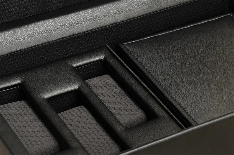 WOLF Roadster Double Watch Winder with Cover, Storage, and Travel Case