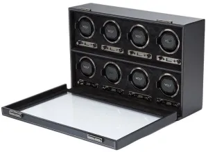 WOLF Watch Winder British Racing Black 8pc