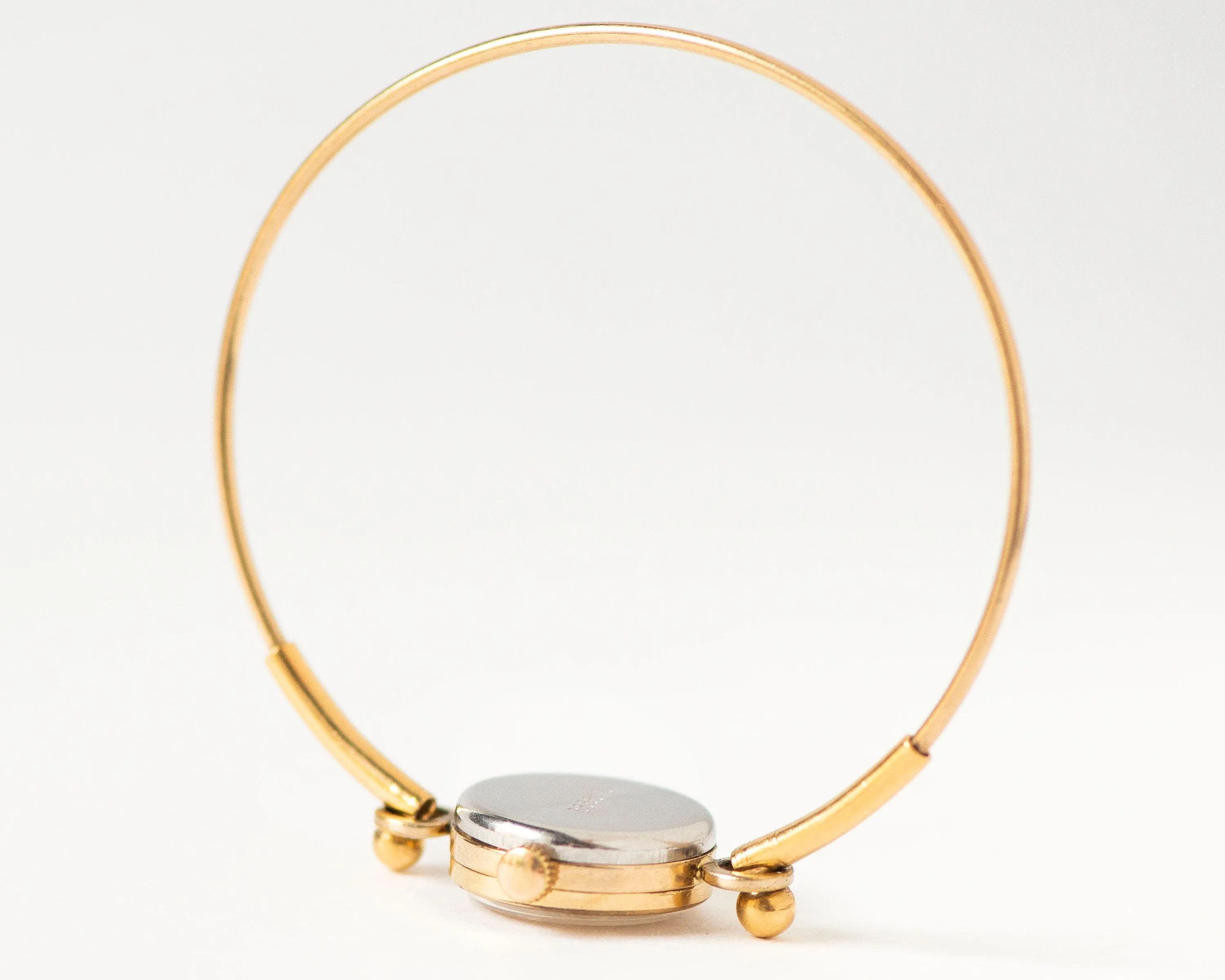 Women's Watch Ring Bracelet Vintage, Women's Wristwatch Round, Gold Plated Watch Seagull, Tiny Cocktail Watch, Delicate Womens Watch Gift